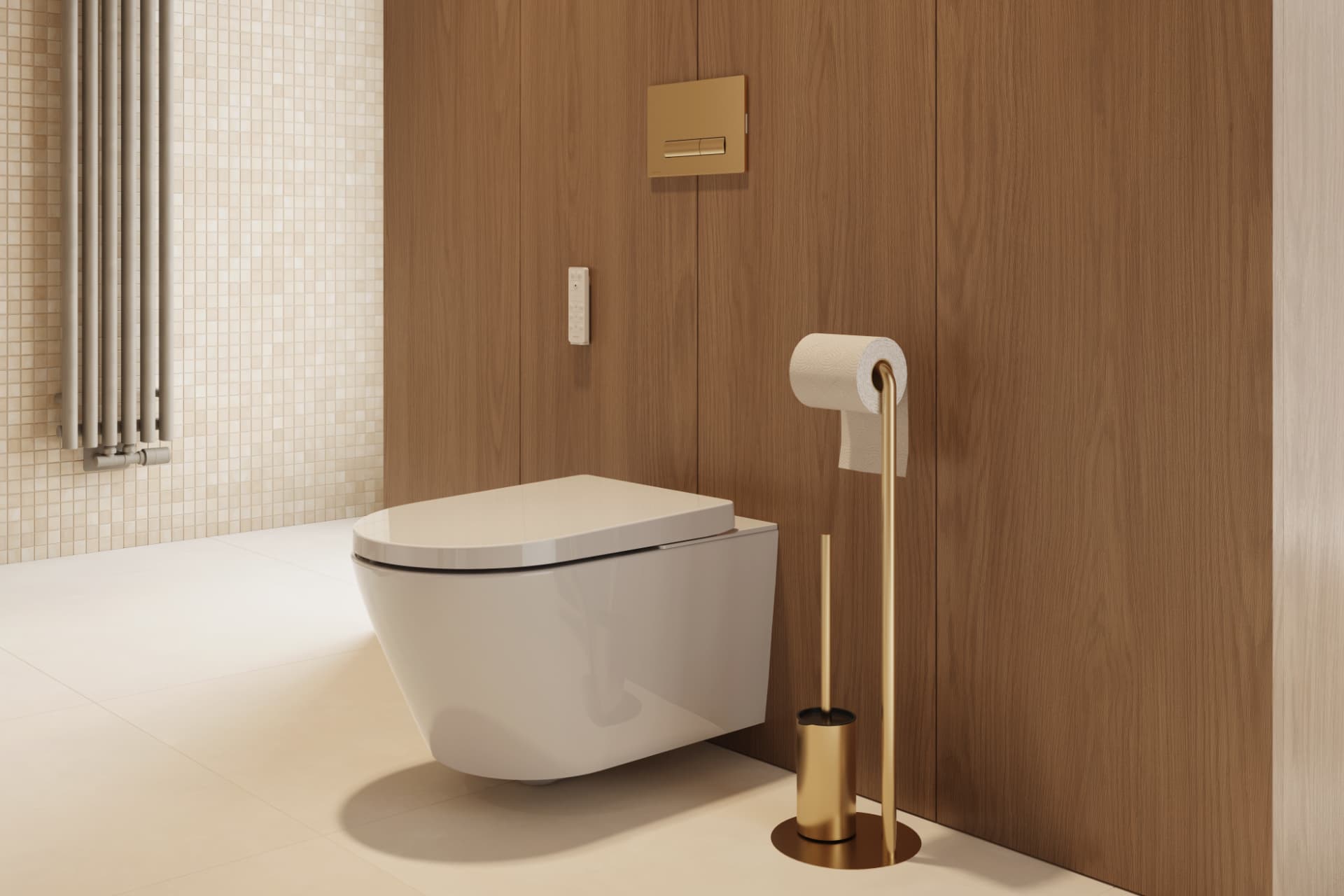 Dakota 2.2 Eco miska WC z funkcją bidetu z systemem spłukiwania Spin 360, sterowana pilotem, biały połysk