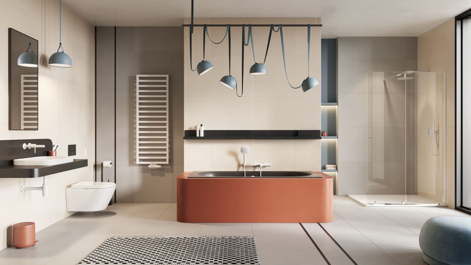 Wanna Oceana 170x75 antr mat slim